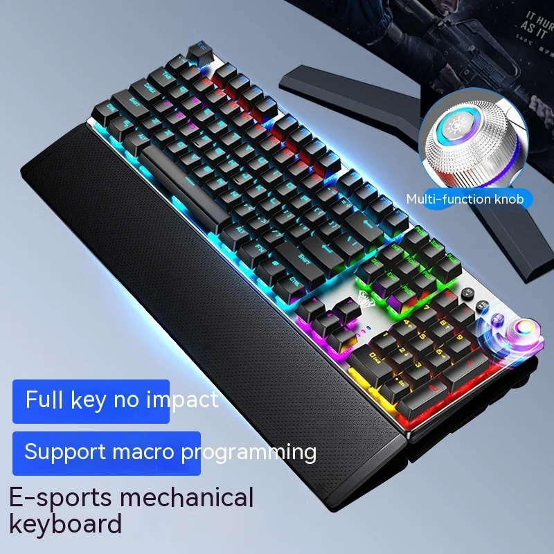 Волк паук F2058 механик едает курицу LOL Киберспорт черный и зеленый осевой игровой дом панк игра механический браслет с клавиатурой
Волк паук F2058 механик едает курицу LOL Киберспорт черный и зеленый осевой игровой дом панк игра механический браслет с клавиатурой