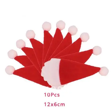 10pcs Christmas Tableware Holder Pocket Cutlery Bag Dinner Wine Bottle Caps Hat 2022 Christmas Home Decorations Accessories Noel
10pcs Christmas Tableware Holder Pocket Cutlery Bag Dinner Wine Bottle Caps Hat 2022 Christmas Home Decorations Accessories Noel