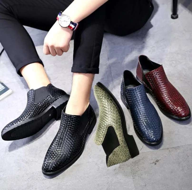 Men's Chelsea Ankle Boots Retro Chelsea Fashion Casual High Quality Elastic Splicing Leather Man Shoes 2024 New Spring Autumn
Men's Chelsea Ankle Boots Retro Chelsea Fashion Casual High Quality Elastic Splicing Leather Man Shoes 2024 New Spring Autumn