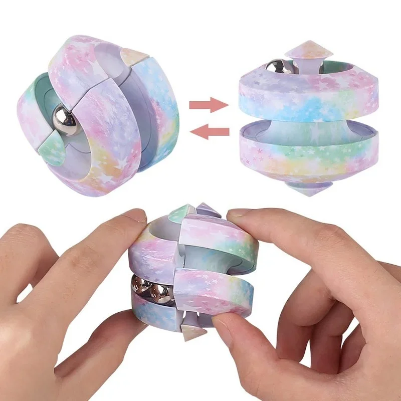 Child Fingertip Anti-stress Spiner Magic Bean Fidget Toy Fun Mind-Tickling Puzzle Toy Rotating Infinity Cube Toys For Kids Gifts
Child Fingertip Anti-stress Spiner Magic Bean Fidget Toy Fun Mind-Tickling Puzzle Toy Rotating Infinity Cube Toys For Kids Gifts