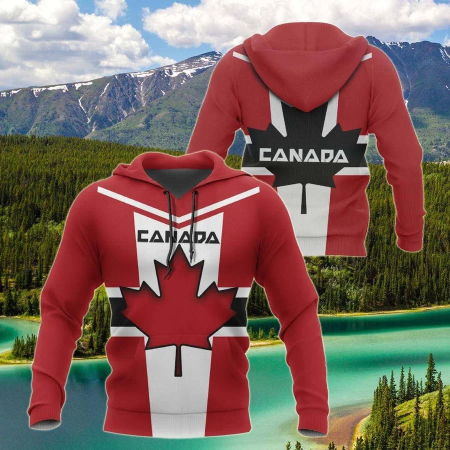 

Spring and Summer 3Dprint Newest Proud Canada Flag Team Art Funny Harajuku Causal Unique Unisex Hoodies/Sweatshirt/Zip