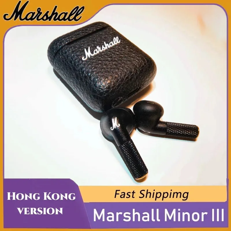 

Marshall Minor III True Wireless In-Ear Headphones Marshall Wireless Bluetooth 5.1 Noise Cancelling Hi-Fi Subwoofer Music HK