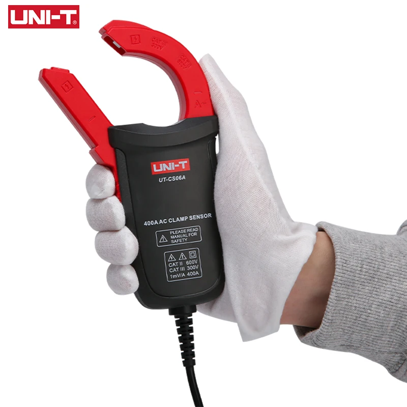 UNI T UT-CS06A AC Current Clamp Sensor 400A Current Measuring Pliers Ammeter Suitable For UT61E+ UT139C UT196 Multimeters
UNI T UT-CS06A AC Current Clamp Sensor 400A Current Measuring Pliers Ammeter Suitable For UT61E+ UT139C UT196 Multimeters
