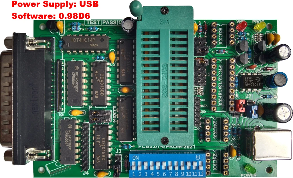 PCB5 Multifunctional Programmer Willem Burner EPROM FLASH MCU Mainboard BIOS Write
PCB5 Multifunctional Programmer Willem Burner EPROM FLASH MCU Mainboard BIOS Write