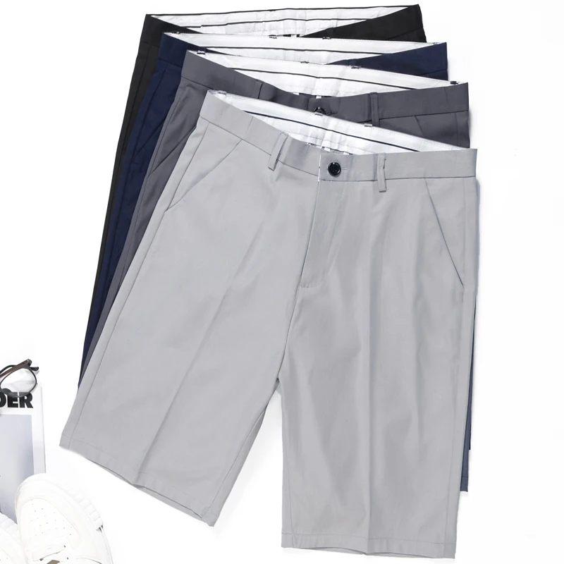 

New Men's Five-point Suit Shorts Men's Slim Stretch Casual Short Pants