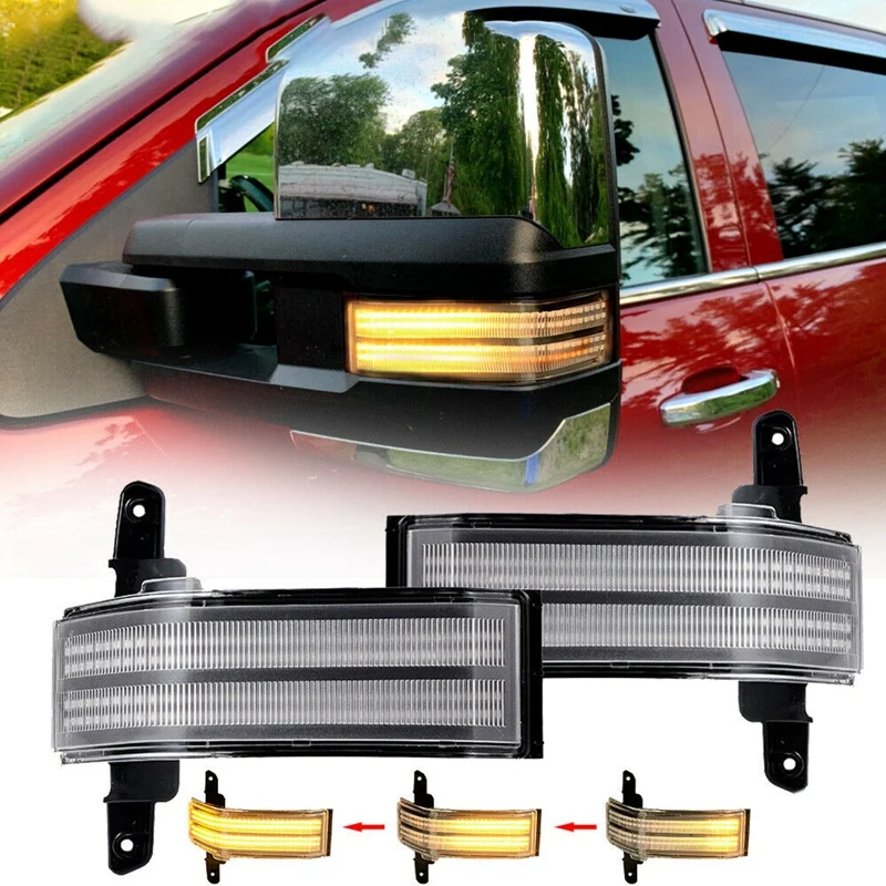 2Pcs Car Amber Dual-Row LED Strip Tow Mirror Side Marker Light For Chevrolet Silverado GMC 2015-2019
2Pcs Car Amber Dual-Row LED Strip Tow Mirror Side Marker Light For Chevrolet Silverado GMC 2015-2019