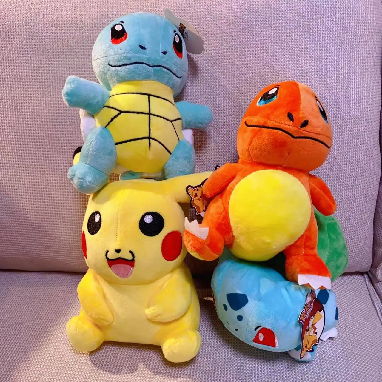 

Pokemon Plush Pikachu Squirtle Bulbasaur Charmander Pokémon Peluche Dolls Stuffed Animals Anime Plushie Children Toys and Anime