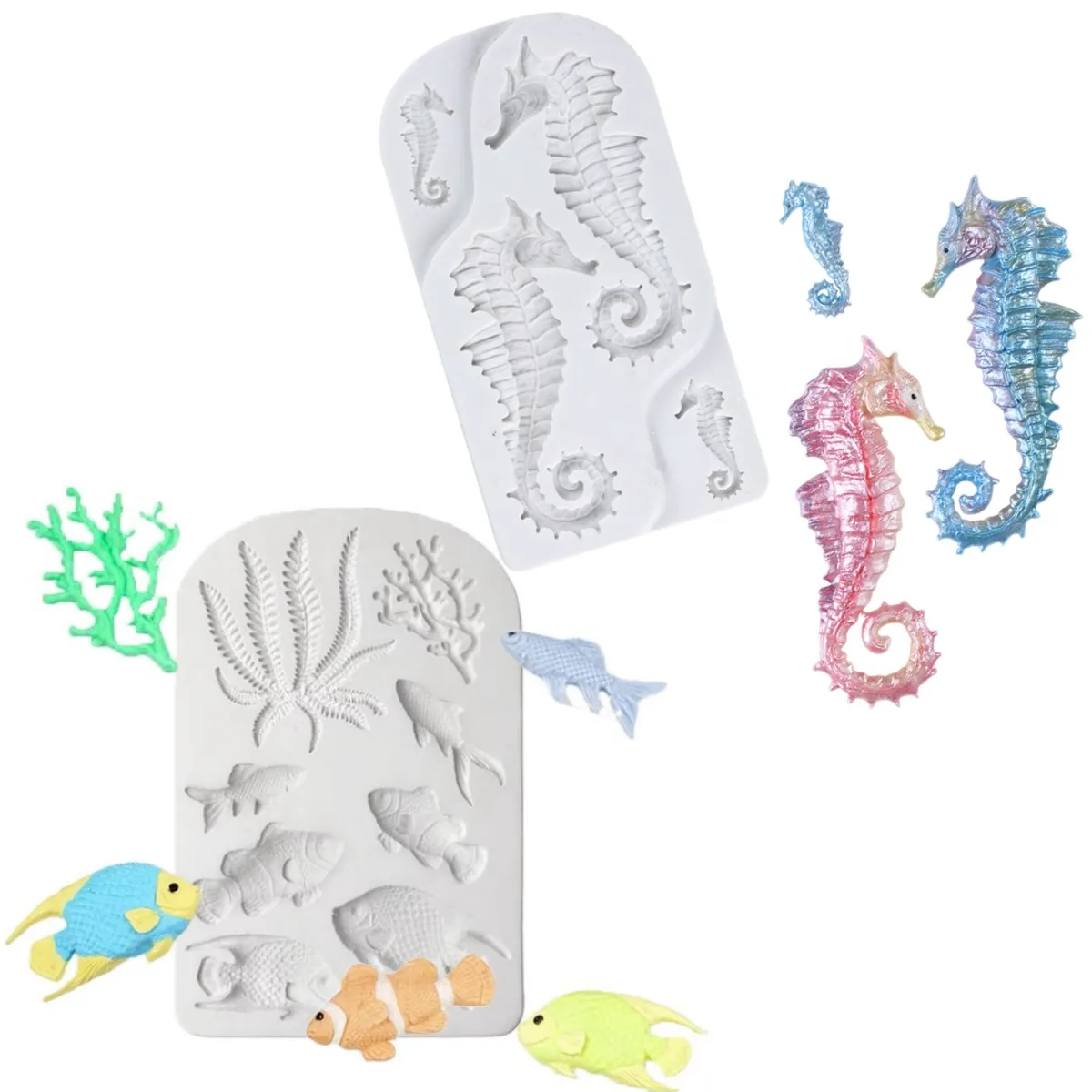 3D Sea Horse Marine Series Silicone Mold Cupcake Topper Fondant Molds DIY Party Cake Decorating Tool Candy Chocolate Resin Mould
3D Sea Horse Marine Series Silicone Mold Cupcake Topper Fondant Molds DIY Party Cake Decorating Tool Candy Chocolate Resin Mould