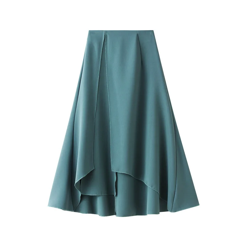 Green Black Irregular Skirt Women 2022 Spring Summer Fashion High Waist A-Line Skirts Female Solid Color Casual Skirt
Green Black Irregular Skirt Women 2022 Spring Summer Fashion High Waist A-Line Skirts Female Solid Color Casual Skirt