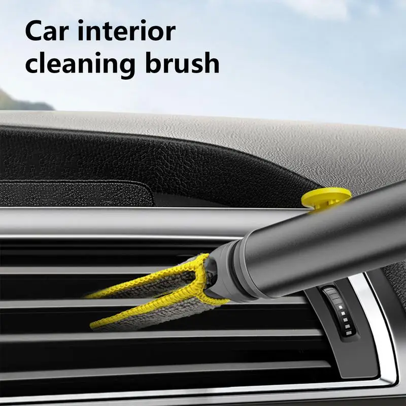 

Multifunctional 3-in-1 Car Interior Cleaning Brush Versatile Detailing Air Conditioner Vent Cleaner Brush auto Accessories