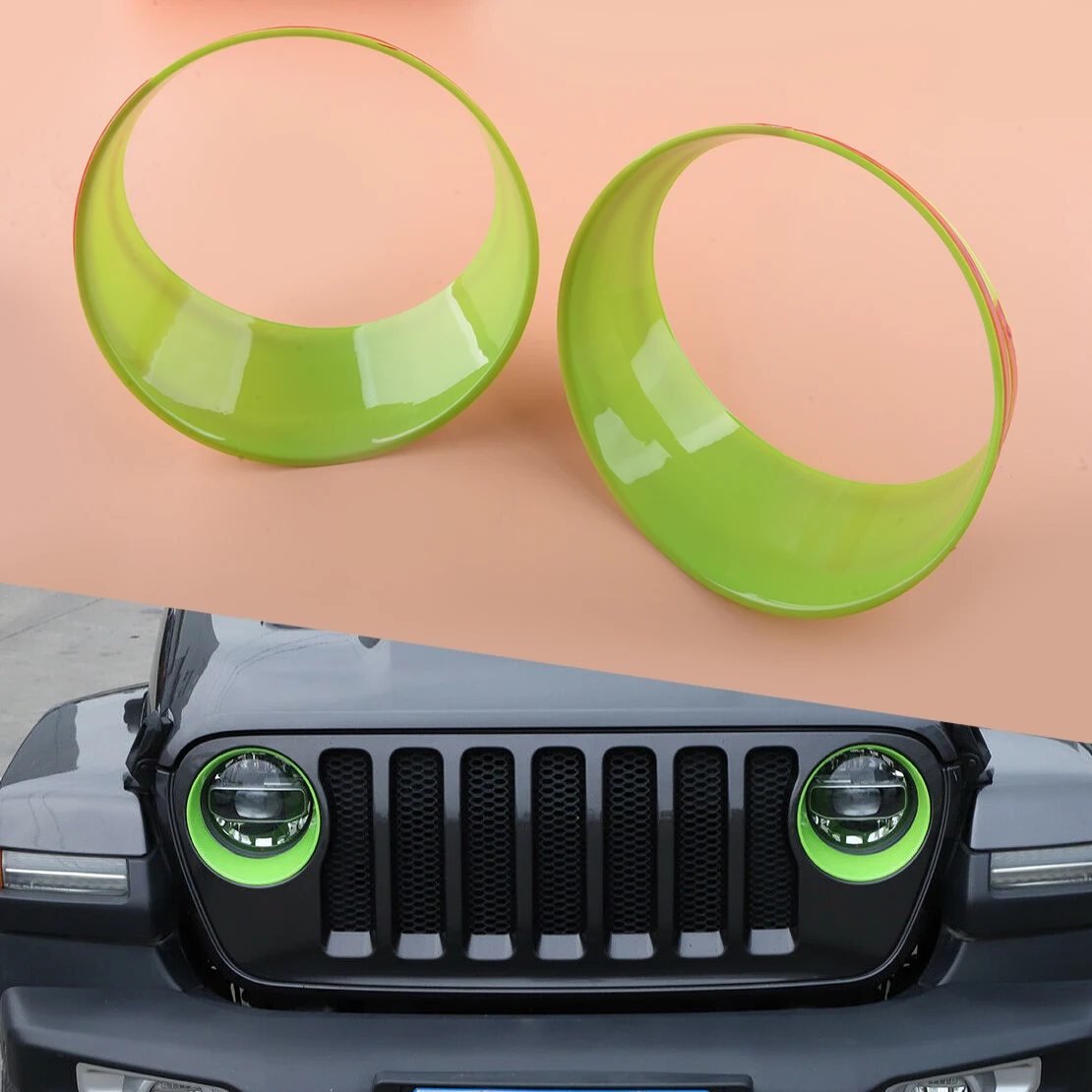 2 шт., декоративные Налобные фары для Jeep Wrangler JL 2018 2019 2020 2021
2 шт., декоративные Налобные фары для Jeep Wrangler JL 2018 2019 2020 2021