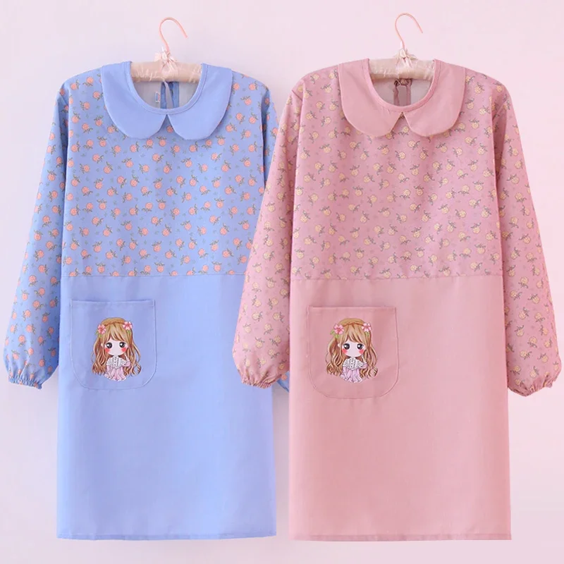 Фартук для Дома кухни в скандинавском стиле Женская модная верхняя одежда принцесса Симпатичная хлопковая льняная Удобная дышащая японская l