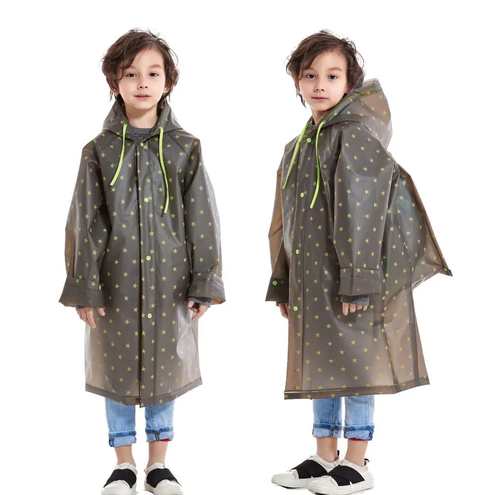 Kids Raincoats Eva One-Piece Kindergarten Boys and Girls Primary School Children Star Backpack Raincoat
Kids Raincoats Eva One-Piece Kindergarten Boys and Girls Primary School Children Star Backpack Raincoat