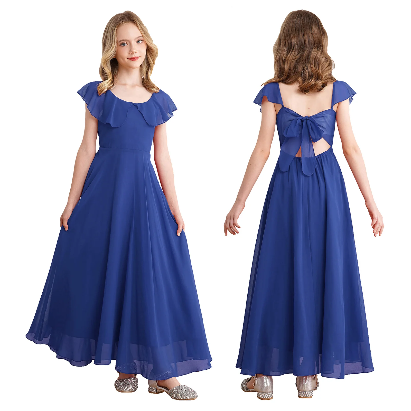 Kids Flower Girls Elegant Princess Party Dress Sleeveless Tie Back Chiffon Maxi Dresses Birthday Wedding Bridesmaid Evening Gown
Kids Flower Girls Elegant Princess Party Dress Sleeveless Tie Back Chiffon Maxi Dresses Birthday Wedding Bridesmaid Evening Gown
