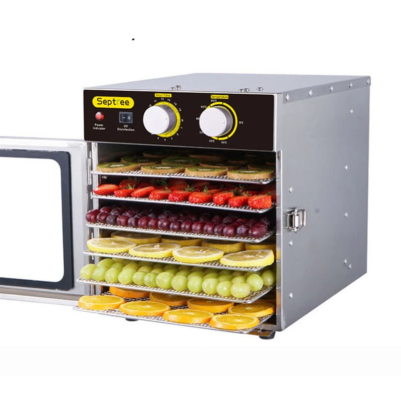 

6 layer stainless steel food dehydrator / vegetable and fruit dryer / snack herb and meat dryer / food dryer and fruit dryer