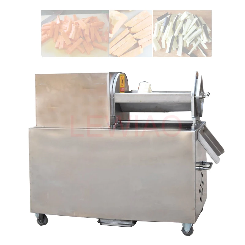 

Commercial Electric French Fries Slicer For Potato Radish Cucumber Strip Cutter Stainless Steel Vegetable Cutting Machine