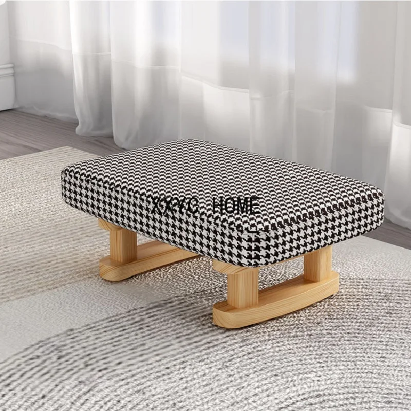 

Low Household Creative Small Solid Wood Living Room Simple Sofa Footstool Adult Bench Shoe Cloth Stool