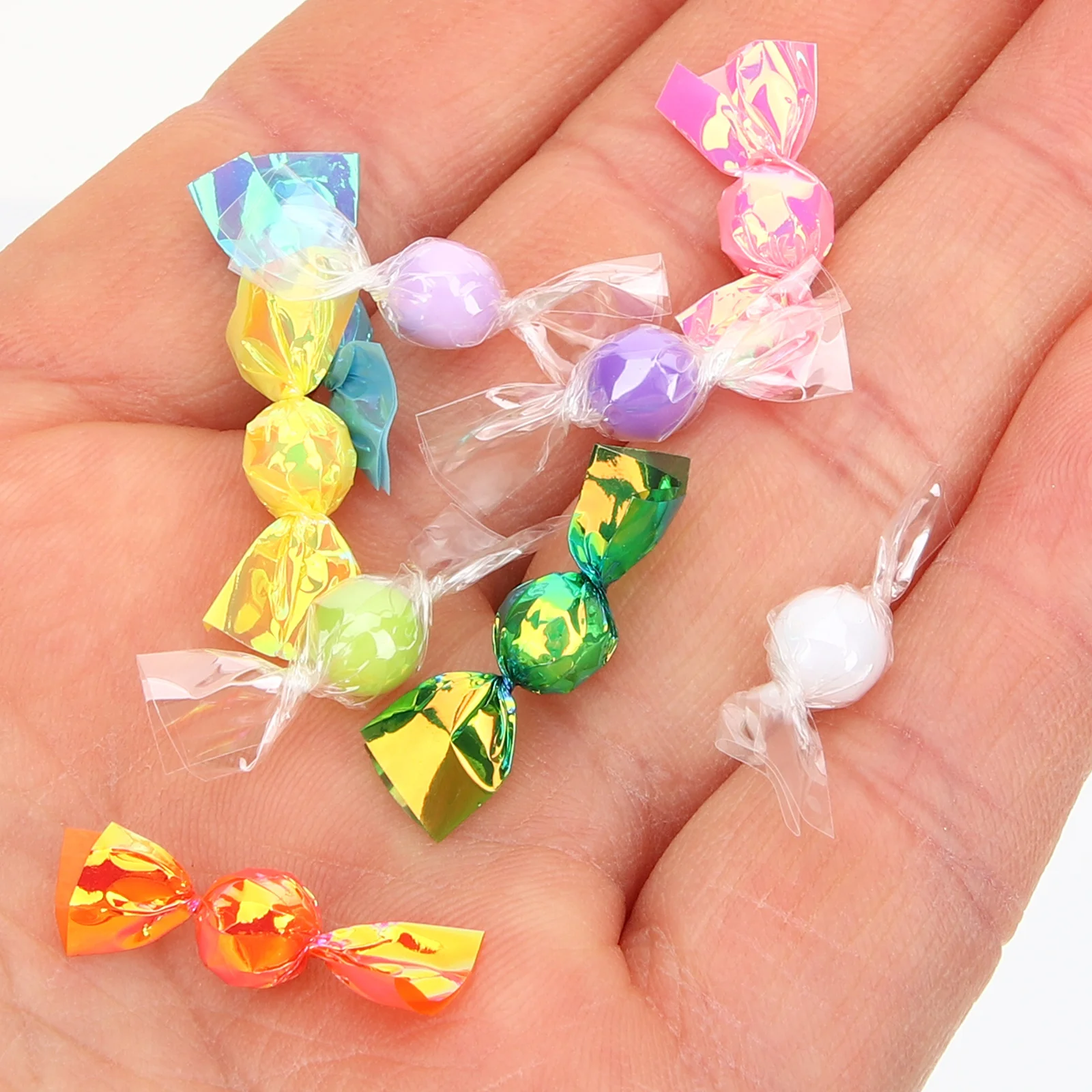 

17 Pcs Miniature Colored Candies Candy Decor Christmas Ornaments Plastic Fake Accessories Decoration Sweets