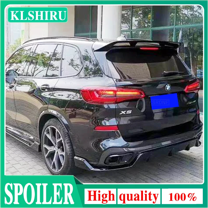 

Car Accessories ABS Plastic Material Gloss Black Color Rear Boot Trunk Wing Rear Roof Spoiler For BMW X5 G05 SUV 2019-2021