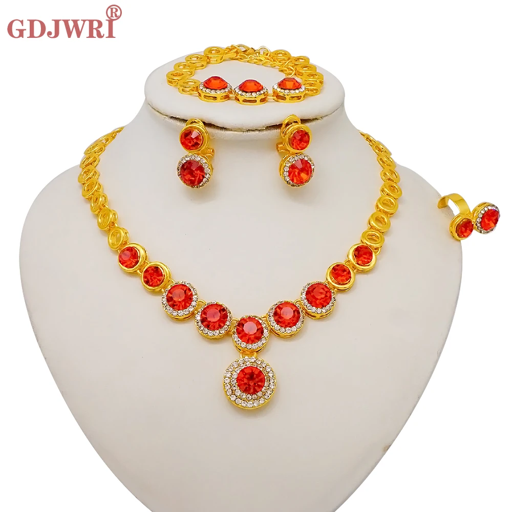 Luxury Gold Color Double Layered Necklace Jewelry Sets For Women African Water Drop Crystal Jewellery Indian Set Gifts 21 Mallzona S05089f243a7d4d0097b9d18a32465399s Luxury Gold Color Double Layered Necklace Jewelry Sets For Women African Water Drop Crystal Jewellery Indian Set Gifts Mallzona