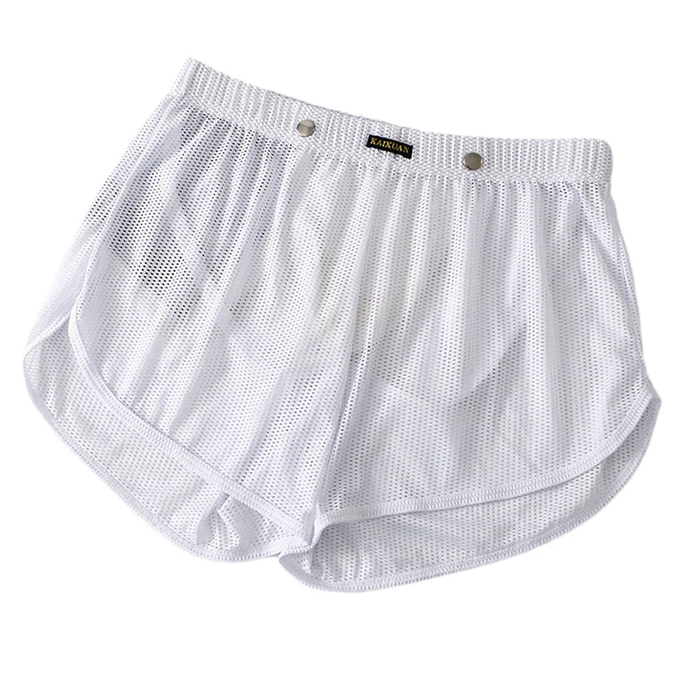 Men Fine Mesh Breathable Perspective Boxer Briefs Sexy Scrotum Pouch Shorts Loose Lounge Underpants High Elasticity Panties
Men Fine Mesh Breathable Perspective Boxer Briefs Sexy Scrotum Pouch Shorts Loose Lounge Underpants High Elasticity Panties