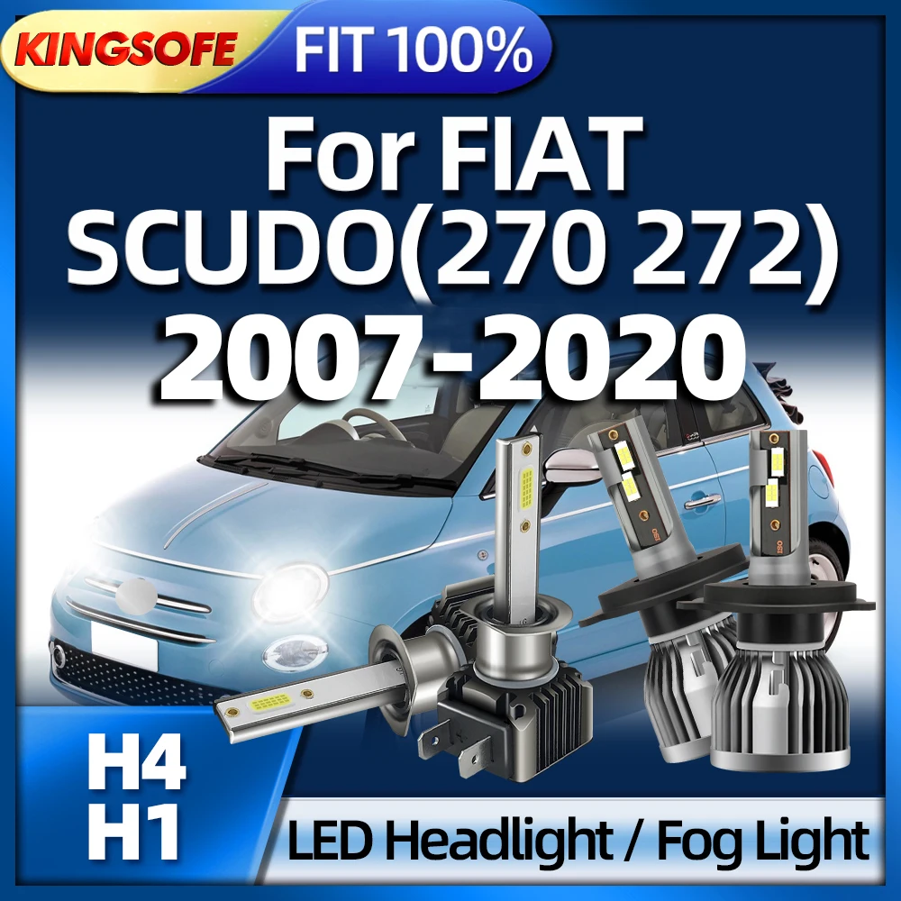 KINGSOFE LED Car Light H4 H1 Headlight Bulbs 26000LM For FIAT SCUDO(270 272) 2007 2008 2009 2010 2011 2012 2013 2014 2015-2022 
KINGSOFE LED Car Light H4 H1 Headlight Bulbs 26000LM For FIAT SCUDO(270 272) 2007 2008 2009 2010 2011 2012 2013 2014 2015-2022