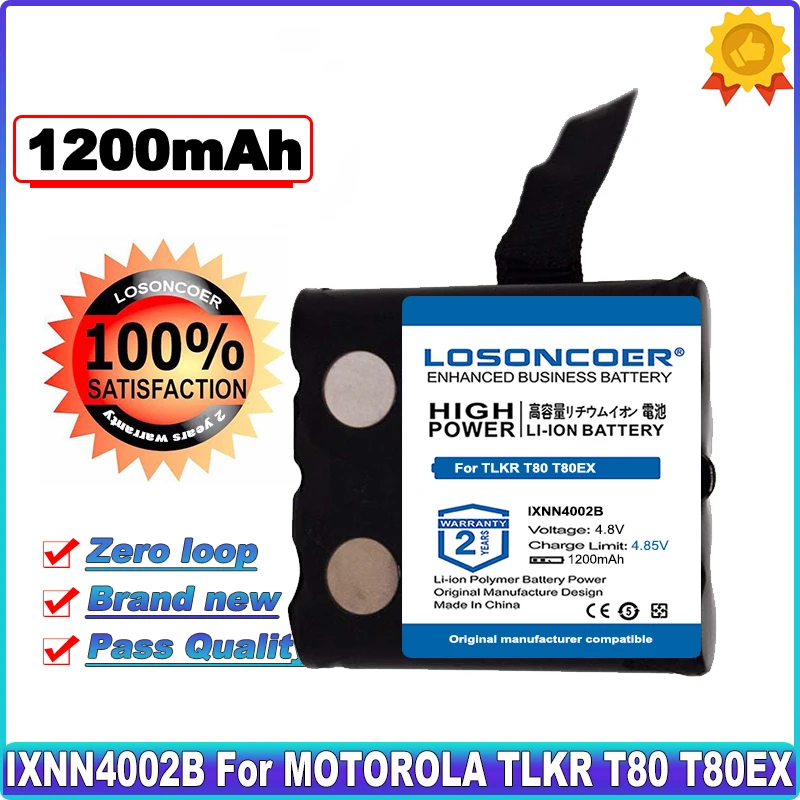 

IXNN4002B Battery for MOTOROLA TLKR T80 T80Ex T61 T81 T5 T6 T7 T8 T50 T60 T41 BP-38 BP38 BP-39, BP39 BP-40 BP40 BP-1013 BP1013