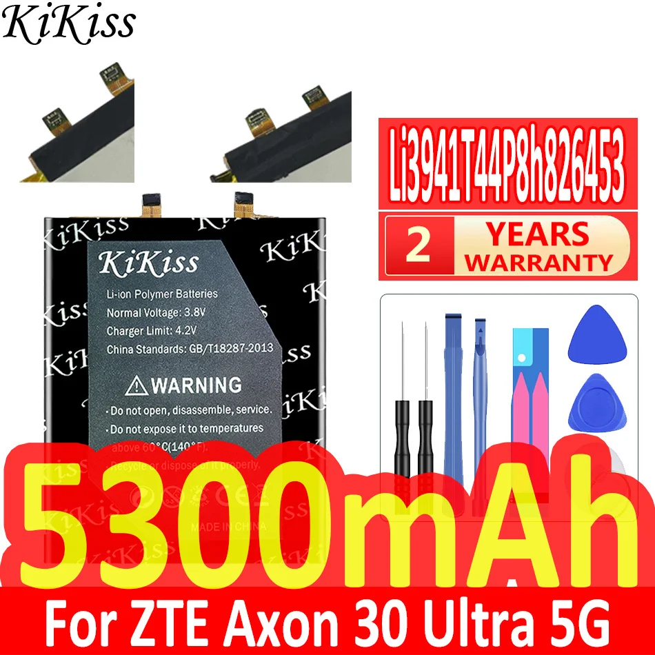 Мощная батарея 5300 мАч KiKiss Li3941T44P8h826453 для ZTE Axon 30 Ultra 5G 31 ultra A30Ultra A2022P
Мощная батарея 5300 мАч KiKiss Li3941T44P8h826453 для ZTE Axon 30 Ultra 5G 31 ultra A30Ultra A2022P