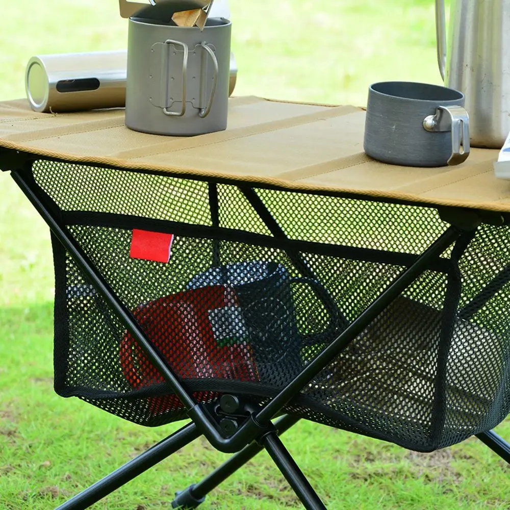 

Outdoor Party BBQ Table Organize Net For Picnic Foldable Net Bag Shelf Bag Folding Table Storage Net Storage Net