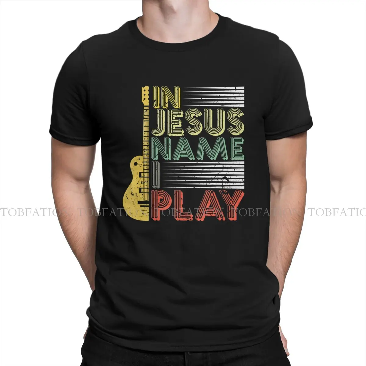 In Jesus Name I Play Guitar TShirt For Male Jesus Clothing Style T Shirt 100% Cotton Soft Print Fluffy
In Jesus Name I Play Guitar TShirt For Male Jesus Clothing Style T Shirt 100% Cotton Soft Print Fluffy