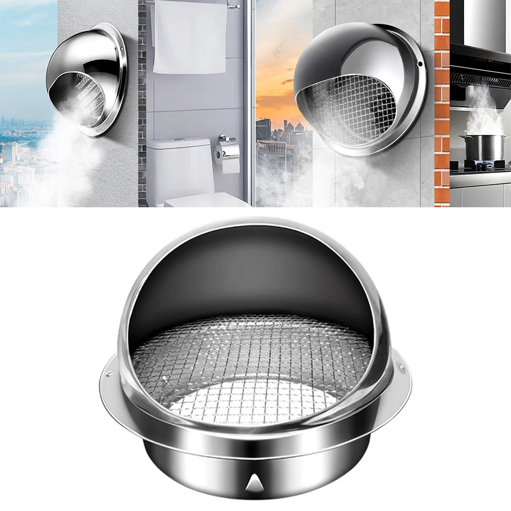 Air Vent Grille Stainless Steel Round Brushed Bull Nosed External Extractor Wall Outlet Dryer Pipes Hoses Bathroom Conditioning
Air Vent Grille Stainless Steel Round Brushed Bull Nosed External Extractor Wall Outlet Dryer Pipes Hoses Bathroom Conditioning