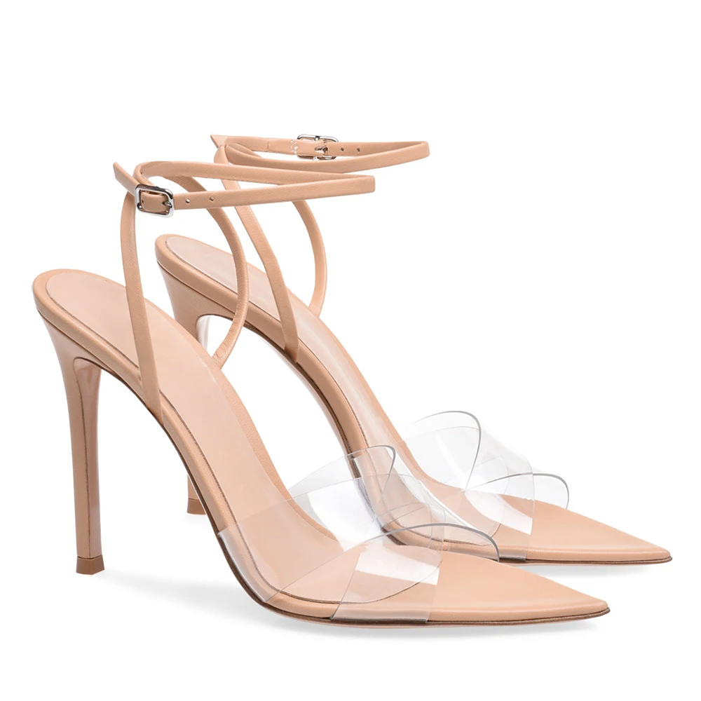 Elegant Black High Heels for Women Transparent PVC Shoes Clear Sandals Ankle Strap Party Dress Heels Stiletto Heeled Red Shoes
Elegant Black High Heels for Women Transparent PVC Shoes Clear Sandals Ankle Strap Party Dress Heels Stiletto Heeled Red Shoes