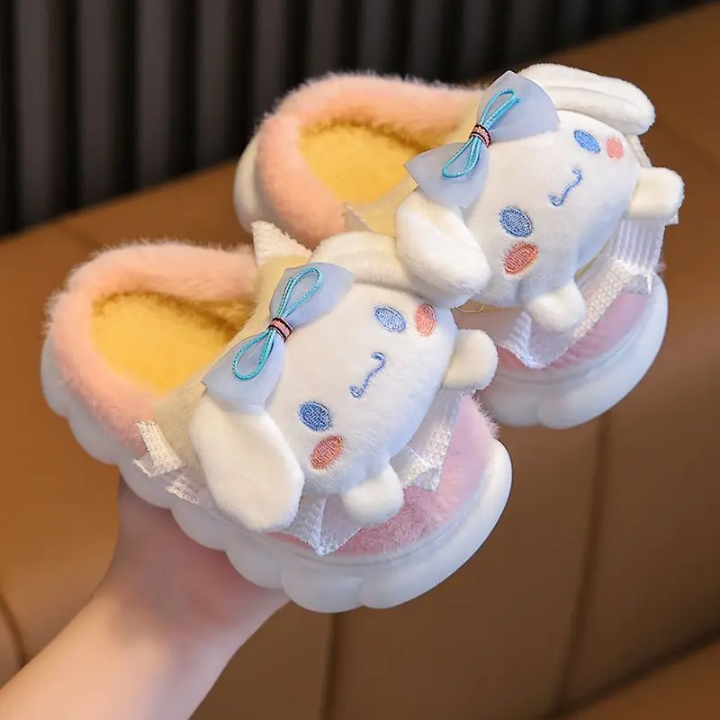 Sanrio Kawaii Cinnamoroll Slippers Girls My Melody Winter Sandals Cartoon Anime Kuromi Sweet Cute Indoor Shoes Warm Gift for Kid
Sanrio Kawaii Cinnamoroll Slippers Girls My Melody Winter Sandals Cartoon Anime Kuromi Sweet Cute Indoor Shoes Warm Gift for Kid