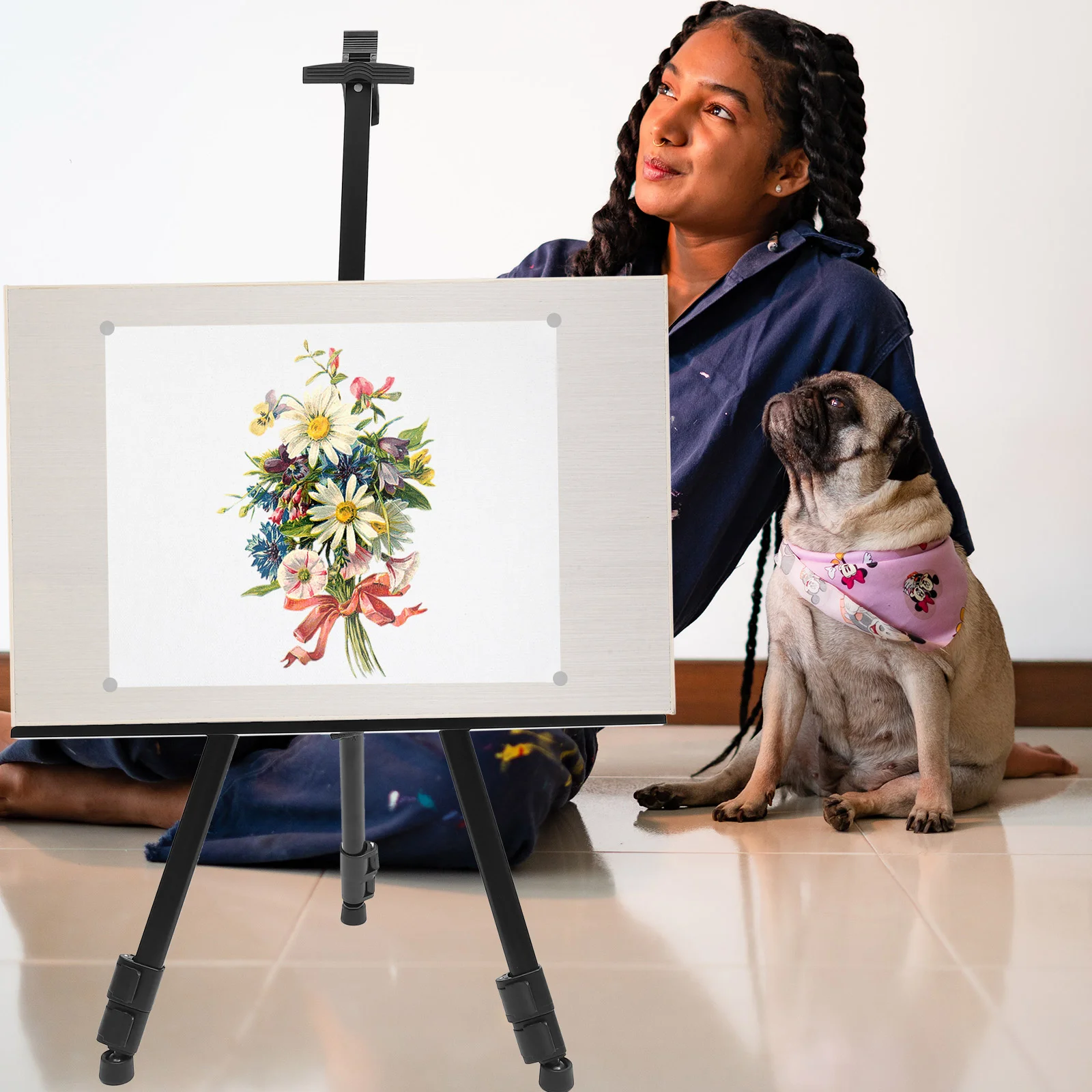 Складной мольберт, полка для дисплея, фотоплакат, износостойкая подставка для доски, бытовое сухое стирание