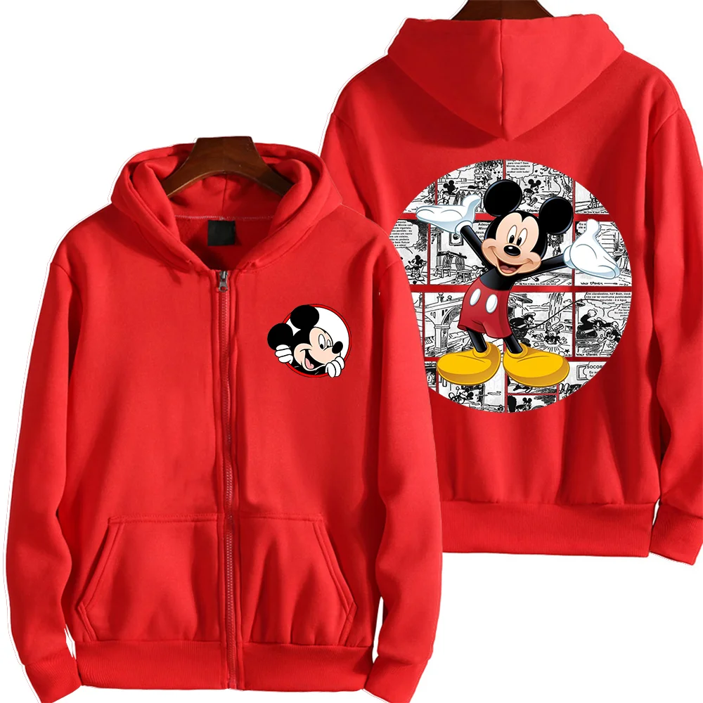 

Popular Disney character Mickey Mouse print hooded men's and women's hoodies, couple casual sports street hoodies