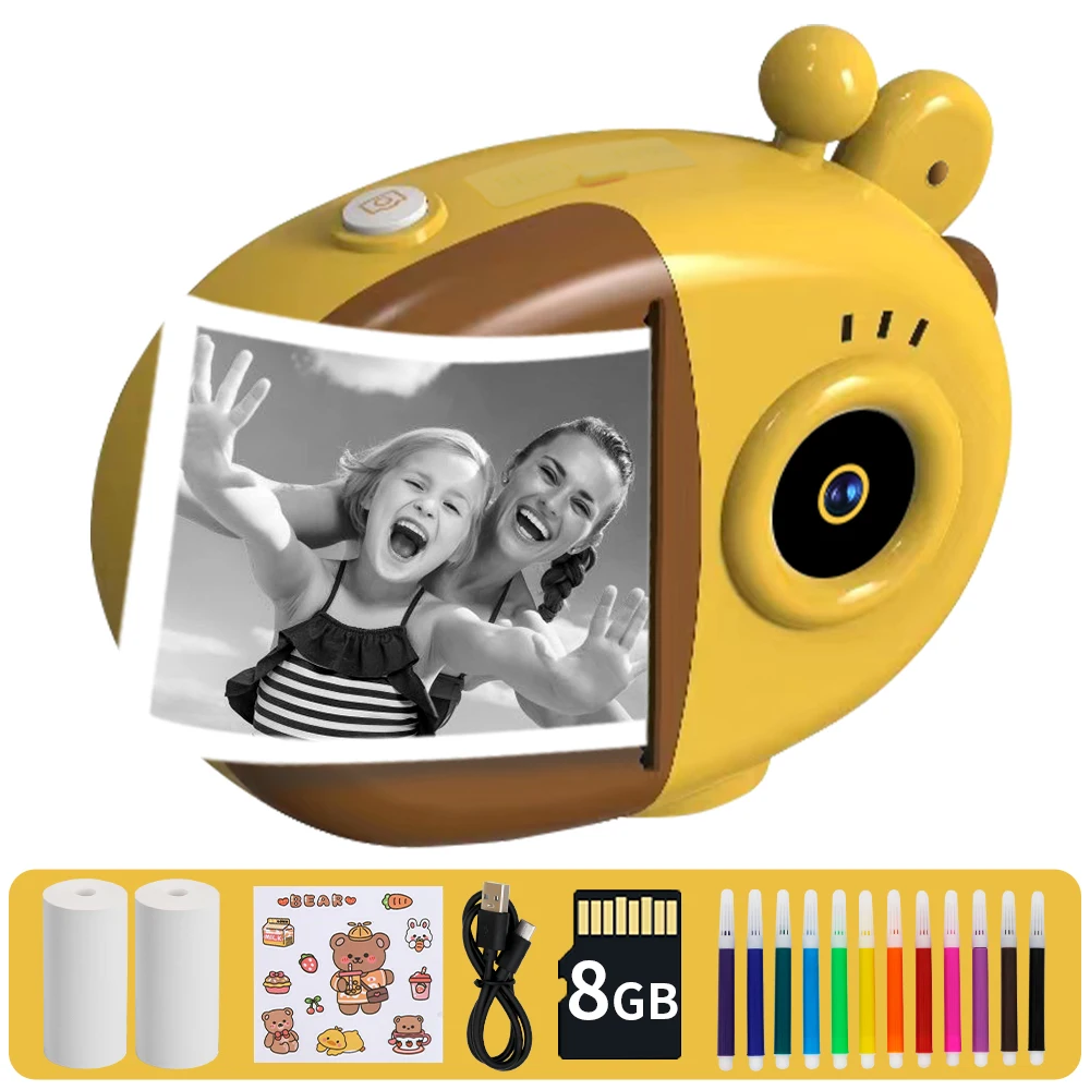 DIY Kid Instant Print Camera Thermal Printing Camera Digital Photo Camera Girls Toy Child Camera Video Boy's Birthday Gift
DIY Kid Instant Print Camera Thermal Printing Camera Digital Photo Camera Girls Toy Child Camera Video Boy's Birthday Gift