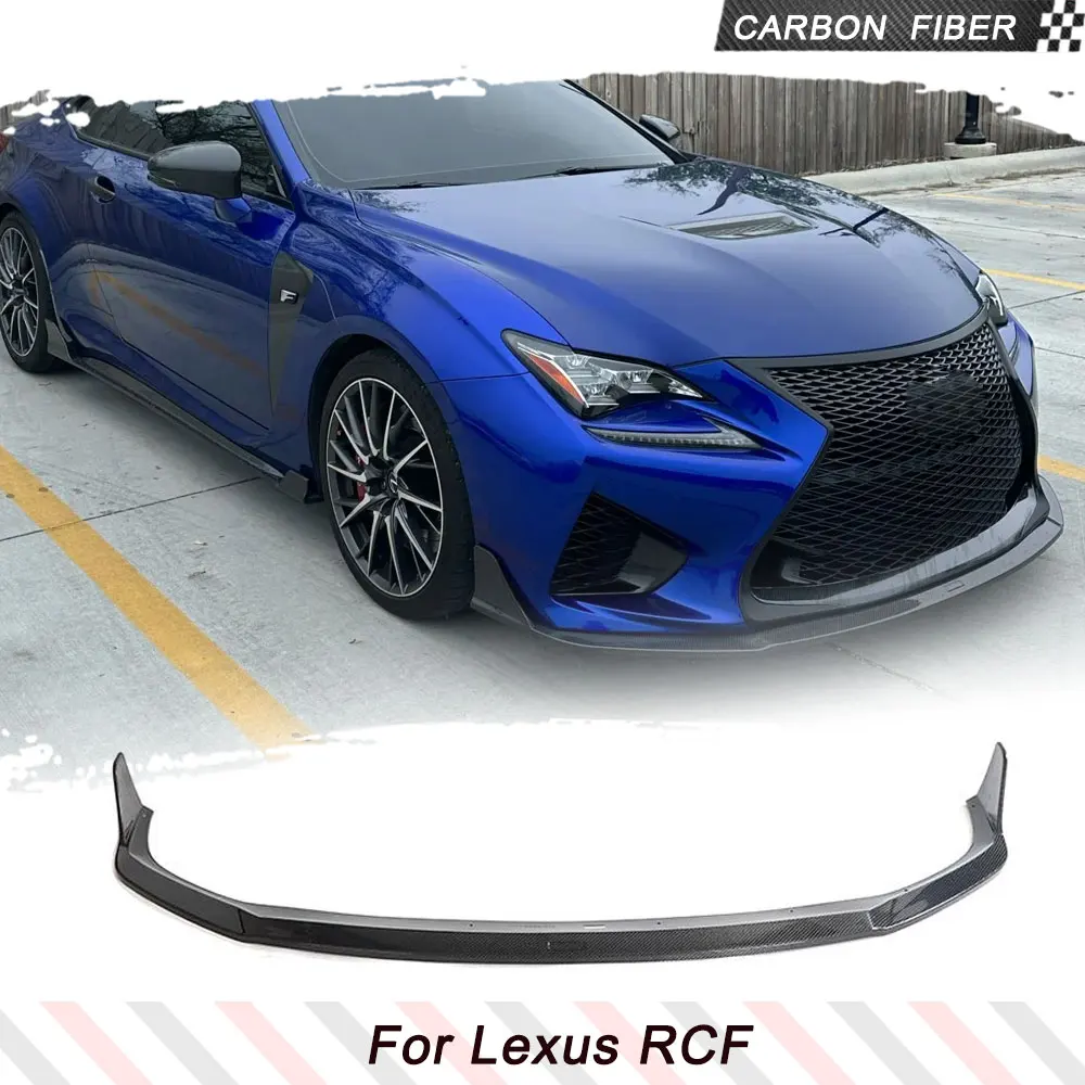 

Carbon Fiber Car Front Bumper Lip Spoiler for Lexus RCF RC F 2015-2019 Front Bumper Lower Chin Lip Spoiler Body Kits Guards