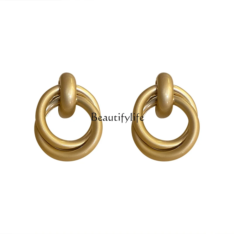 

Exaggerated Baroque Metal Quality Earrings Generous Elegant Circle Earrings 2022 New