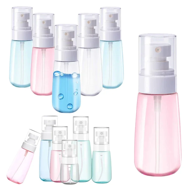 

5PCS 30/60/100ml Refillable Plastic Spray Bottles Travel Size Mini Fine Mist Hairspray Containers for Cosmetic Perfume Makeup