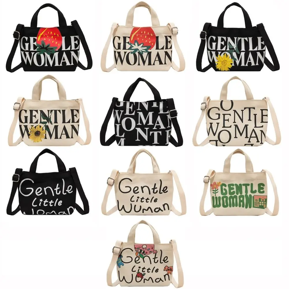 Canvas Shoulder Bags Fashion Letter Painted Large Capacity Tote Bags Messenger Bag Gentlewoman
Canvas Shoulder Bags Fashion Letter Painted Large Capacity Tote Bags Messenger Bag Gentlewoman