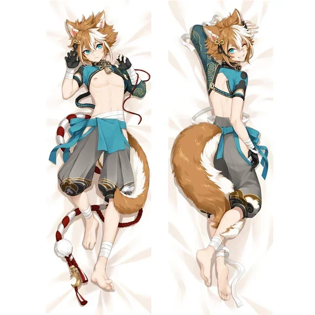 

180 см Аниме игра Genshin Impact Gorou Wu Lang Dakimakura подушка для косплея чехол обнимающий костюм для тела Otaku наволочка реквизит