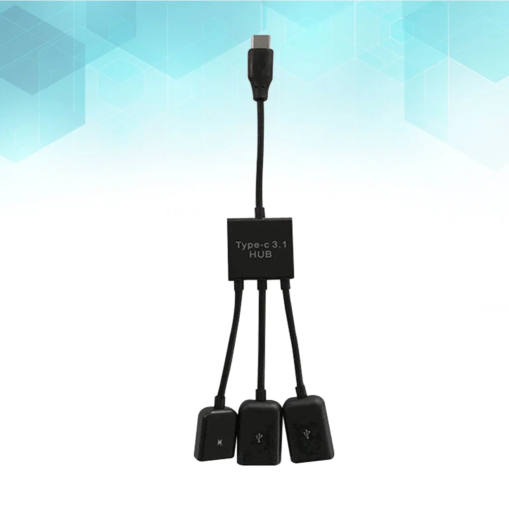 USB Type C Hub 3 in 1 Multiple USB Cable USB Type C Connector Mini Portable OTG Host Cable for Phone Tablet (Black)
USB Type C Hub 3 in 1 Multiple USB Cable USB Type C Connector Mini Portable OTG Host Cable for Phone Tablet (Black)