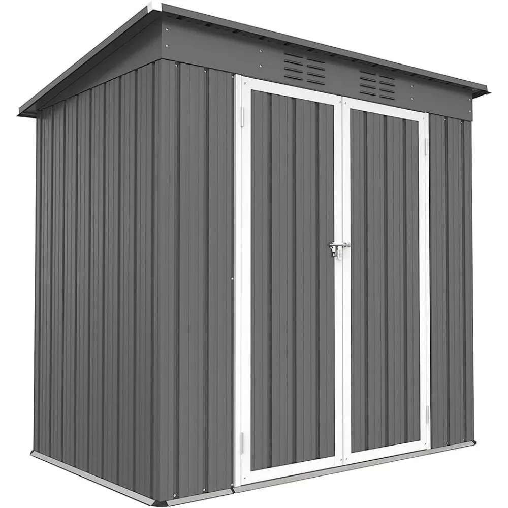 Metal Storage Shed,6 X 4 Ft Spacious Storage Tool Shed,Gray - Outdoor Backyard Storage for Garden, Tool, Bike
Metal Storage Shed,6 X 4 Ft Spacious Storage Tool Shed,Gray - Outdoor Backyard Storage for Garden, Tool, Bike