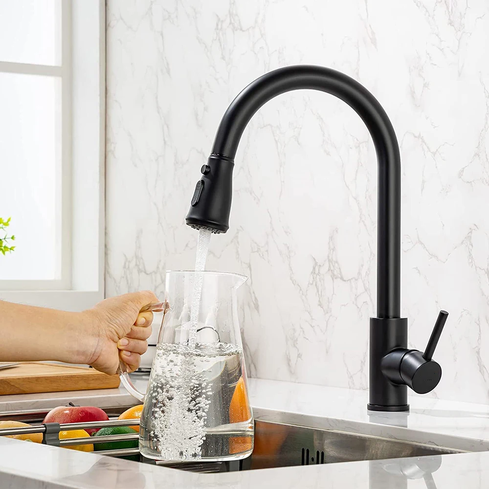 Shop Generic Kitchen Faucet with Pull Down Sprayer 360° Swivelling