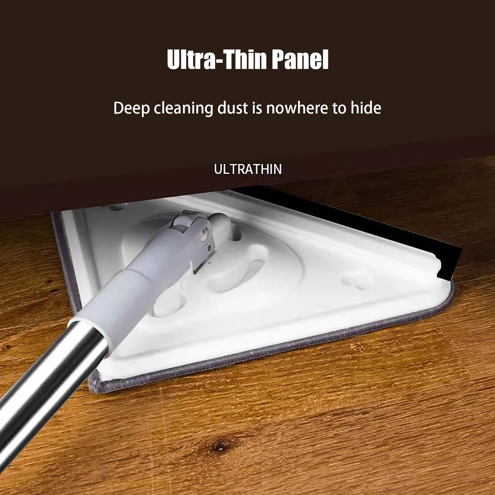 Generic Triangular Mop Mini Triangle Deep Cleaning Mop With Long Handle