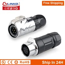 Cnlinko Free Shipping LP12 Waterproof 7 8pin M12 Power Signal Connector Male Female Plug Socket Joint for Audio Visual System
Cnlinko Free Shipping LP12 Waterproof 7 8pin M12 Power Signal Connector Male Female Plug Socket Joint for Audio Visual System