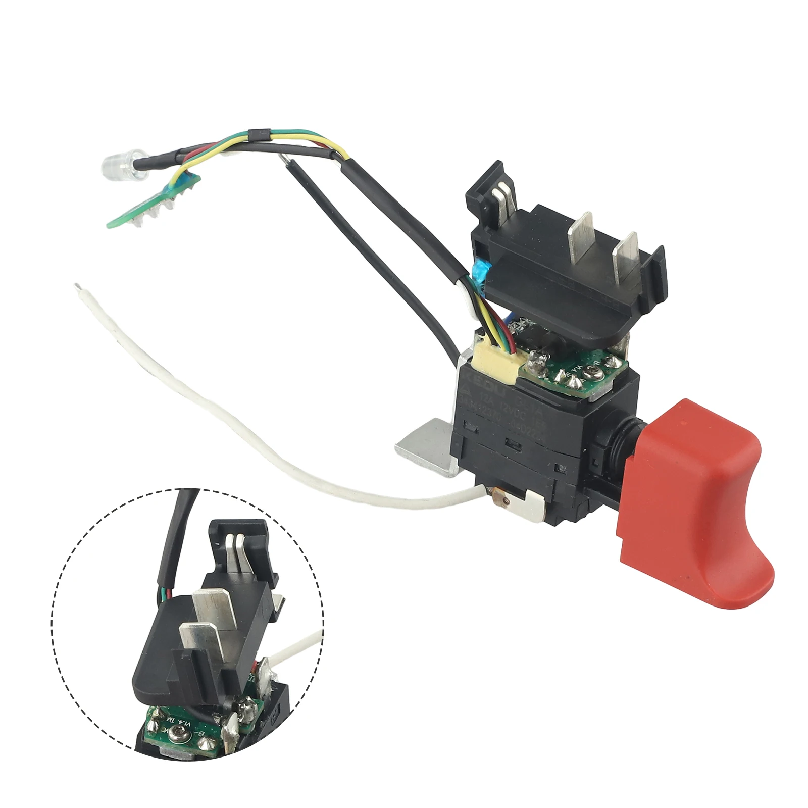 Переключатель триггера для аккумуляторной дрели BS10.8V, переключатель, запчасти для электроинструмента, профессиональный, 4x6,5x1,6 см, черный, для PowerMaxx
Переключатель триггера для аккумуляторной дрели BS10.8V, переключатель, запчасти для электроинструмента, профессиональный, 4x6,5x1,6 см, черный, для PowerMaxx