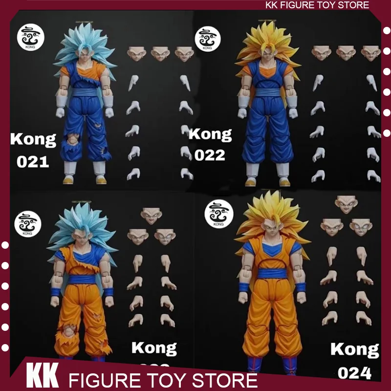 

Kong Studio Beast Deities Anime Dragon Ball Z SHF 3.0 Son Goku Ssj3 Vegeta Super Saiyan Action Figure Figuarts Figurine Gift Toy