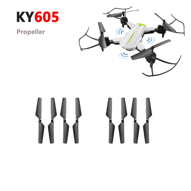 

KY605 PRO RC Drone Original Spare Part Propeller Maple Leaf Blade CW CCW Wing Replacement Accessory 4PCS/Set