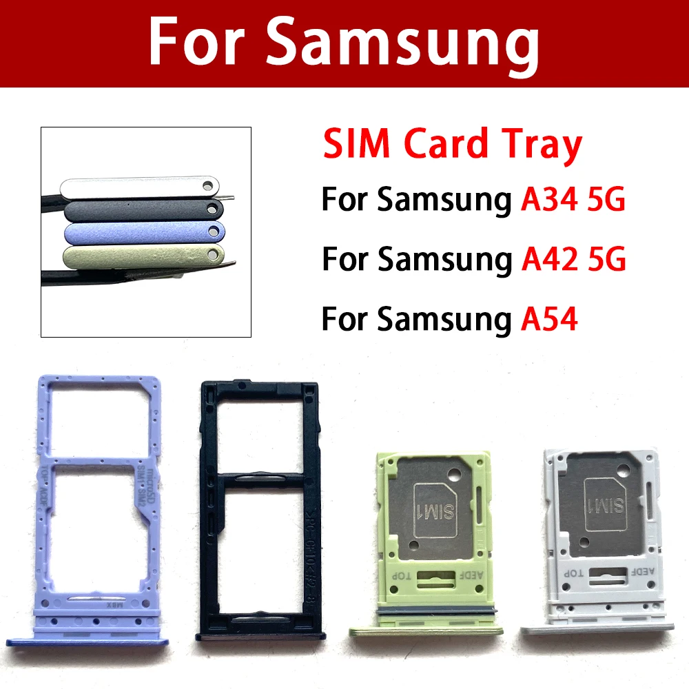 

10 шт. лоток для SIM-карты держатель адаптер Аксессуары для Samsung A34 A42 5G A54